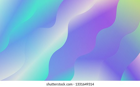 Abstract and bright realistic background with stylish smooth gradient colors. Flow wave shapes composition. Vector design layout for banners presentations, flyers, posters and invitations. Gradient.