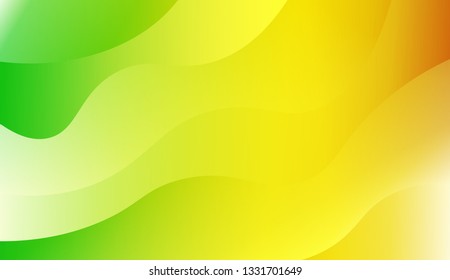 Abstract and bright realistic background with stylish smooth gradient colors. Flow wave shapes composition. Background for Wallpaper, Web Design, Brochure, Visit Card. Vector wave pattern.