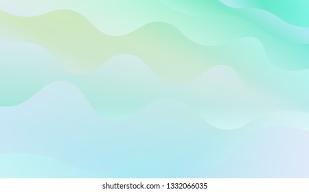Abstract and bright realistic background with stylish smooth gradient colors. Flow wave shapes composition. Vector design layout for banners presentations, flyers, posters and invitations. Gradient.