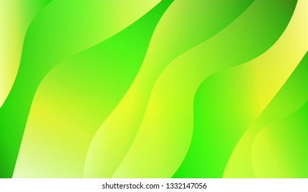 Abstract and bright realistic background with stylish smooth gradient colors. Flow wave shapes composition. Background for Wallpaper, Web Design, Brochure, Visit Card. Vector wave pattern.