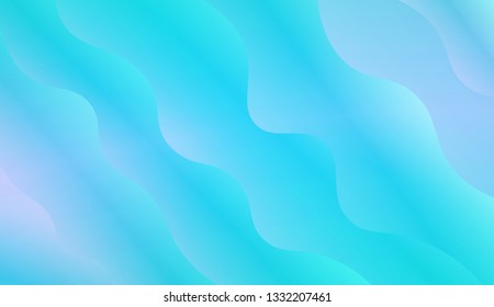 Abstract and bright realistic background with stylish smooth gradient colors. Flow wave shapes composition. Vector design layout for banners presentations, flyers, posters and invitations. Gradient.