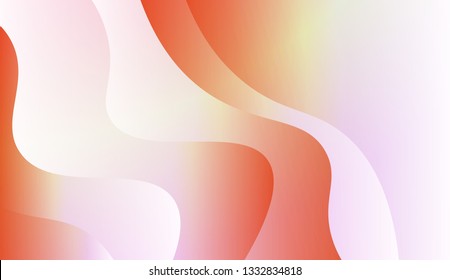 Abstract and bright realistic background with stylish smooth gradient colors. Flow wave shapes composition. Vector design layout for banners presentations, flyers, posters and invitations. Gradient.