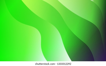 Abstract and bright realistic background with stylish smooth gradient colors. Flow wave shapes composition. Background for Wallpaper, Web Design, Brochure, Visit Card. Vector wave pattern.