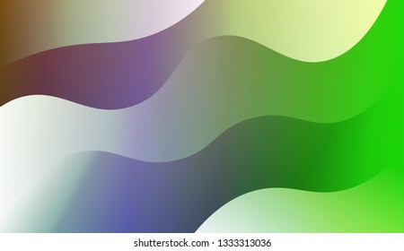 Abstract and bright realistic background with stylish smooth gradient colors. Flow wave shapes composition. Background for Wallpaper, Web Design, Brochure, Visit Card. Vector wave pattern.