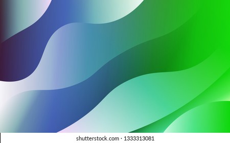 Abstract and bright realistic background with stylish smooth gradient colors. Flow wave shapes composition. Background for Wallpaper, Web Design, Brochure, Visit Card. Vector wave pattern.