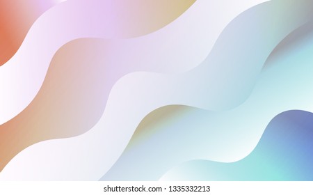 Abstract and bright realistic background with stylish smooth gradient colors. Flow wave shapes composition. Vector design layout for banners presentations, flyers, posters and invitations. Gradient.