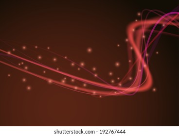 Abstract bright red connection lines background. Vector illustration