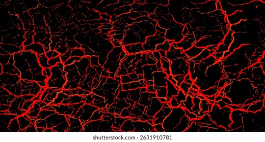 Textura Abstractas Del Grunge Rojo Brillante En Fondo Negro