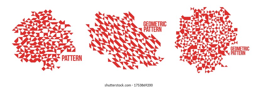Abstrakte, hellrote Mosaikhintergründe, künstlerische Designs Element trendige moderne Stil, Textur schöne digitale Kunst.