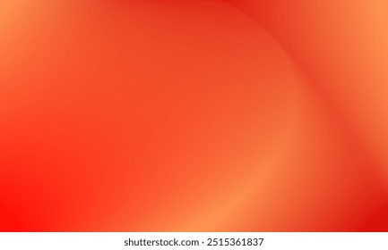 Fundo de gradiente vermelho brilhante e laranja abstrato. Ilustração de design de textura de desfoque curvo para digital, banner, cartaz, anúncio, impressão, superfície, pano de fundo, cabeçalho, saudação, convite, exibição