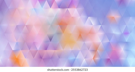 Abstract bright rhomb background. Rhombus bg. Pastel purple pink poster design. Geometric shape art decoration. Gradient tile texture. Mosaic pattern cover. Vector Illustration, EPS 10.