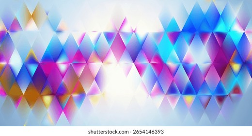 Abstract bright rhomb background. Rhombus bg. Pastel purple pink poster design. Geometric shape art decoration. Gradient tile texture. Mosaic pattern cover. Vector Illustration, EPS 10.
