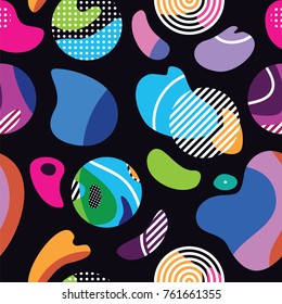 abstract bright seamless pattern design for poster, card, invitation