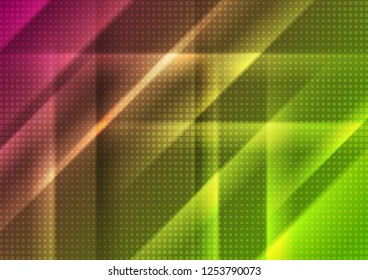 Abstract bright shiny geometric tech background. Vector illustration
