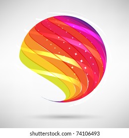 Abstract bright shiny lball