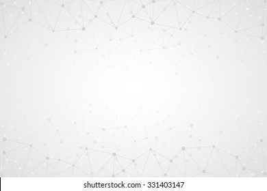 Abstract Bright Simple Tech Vector Background. Connection Structure. Polygonal Vector Abstract Wallpaper. Abstract Technology Shapes. Vector Science Background