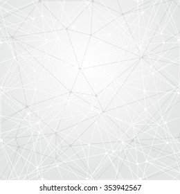 Abstract bright simple tech vector background. Connection structure. Polygonal vector wallpaper. Abstract science background. Bright vector wallpaper. Science background. Technology background