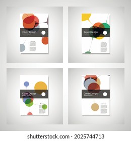 Abstract bright simple technology brochure template. Connection structure