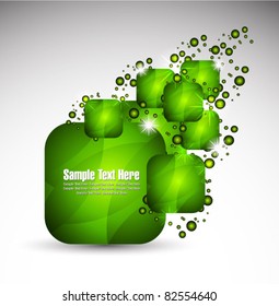 abstract bright speech bubble background/banner vector