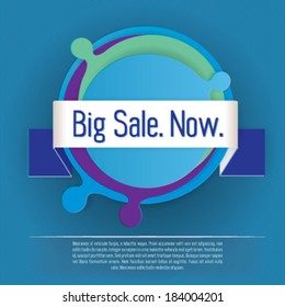 Abstract bright splash poster template with your text. Eps 10 vector illustration. 