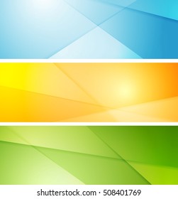 Resumen de banners a rayas brillantes diseño gráfico vectorial