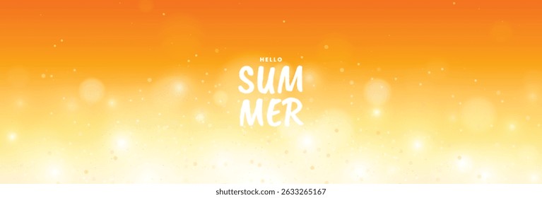 Abstract bright summer background. Blurred gradient template design. Summer concept. Vector illustration