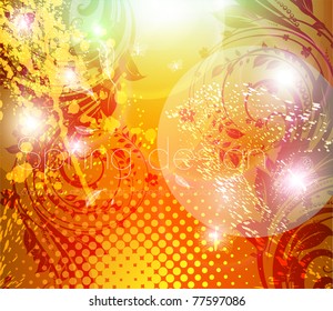 Resumen fondo floral de verano brillante con flores para el diseño. 10.