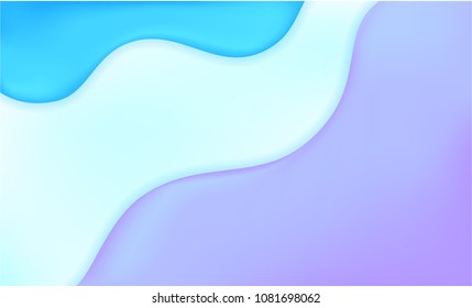 Abstract and bright summer realistic liquid background with stylish gradient colors. Colorful flow shapes composition. Trendy gradients colors. Eps10 vector.