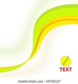 Abstract bright summery line. Vector