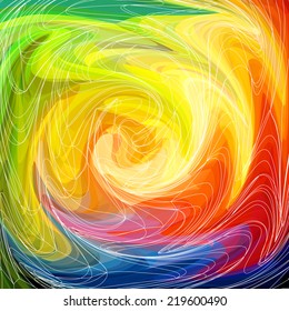 Abstract bright swirl background. Vector illustration.