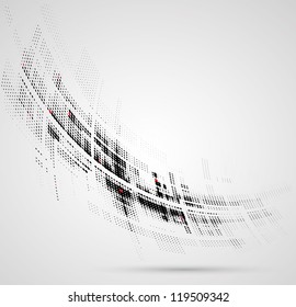 Abstract bright technology dynamic fade background