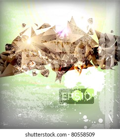 abstract bright technology vector background