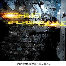 abstract bright technology vector background