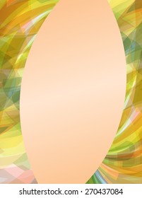 Abstract bright text layout vector of letter format