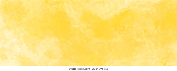 Abstract bright texture of yellow paint background. Yellow paint background, beautiful watercolor background for your design. Vector EPS 10