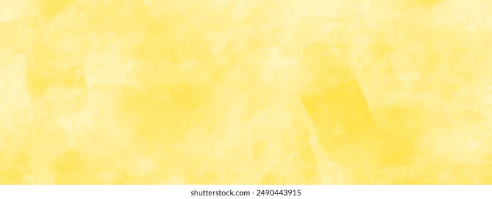 Abstract bright texture of yellow paint background. Yellow paint background, beautiful watercolor background for your design. Vector EPS 10