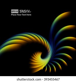 abstract bright vector background with copy space. Eps10