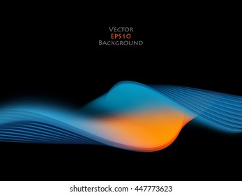 abstract bright vector background with copy space. Eps10