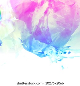 Abstract bright vector colorful watercolor background