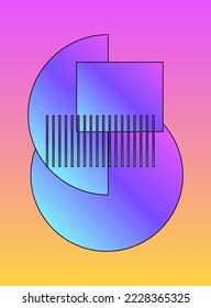 Abstract Bright Vivid Pop Art Minimalist Poster Artwork Background Template Modern Poster Wallpaper Card Flyer Design Gradient Colored Positive Poster Pattern