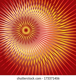 Abstract bright volumetric vector background.