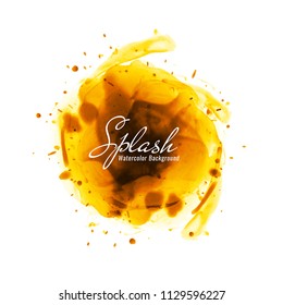 Abstract bright watercolor splash background