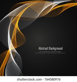 Abstract bright wave background