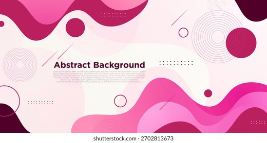 Diseño de fondo Abstractas de Anuncio fluido de onda brillante con fondo de patrón de color de elemento rojo. Fondo Horizontal con elemento de Formas simples. Vector Eps10
