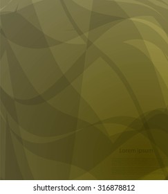 Abstract bright waves with text