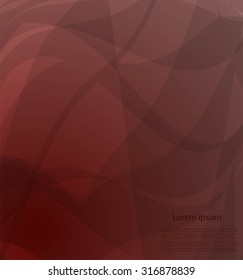 Abstract bright waves with text