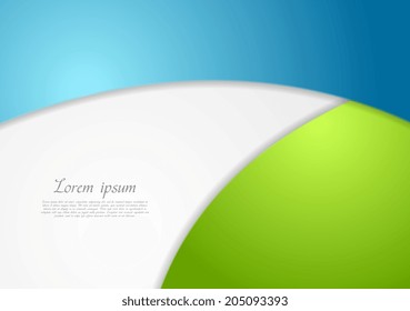 Abstract bright wavy background. Vector design