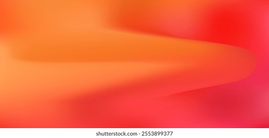 Abstract bright wavy orange and red vector fluid mesh gradient dynamic shapes background. Vibrant shine warm colors liquid digital watercolor for fire flame concept, passion design, banner