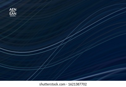 Abstract bright wavy wallpaper. Colorful fluid waves of blurred motion light effect. Futuristic technology computer data communication concept. Neon ray shimmering texture.