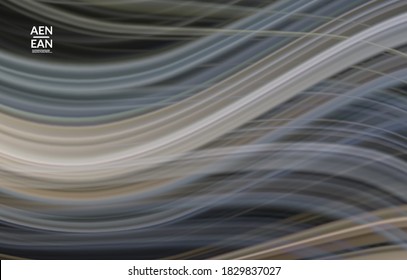 Abstract bright wavy wallpaper. Colorful fluid waves of blurred motion light effect. Futuristic technology computer data communication concept. Neon ray shimmering texture.